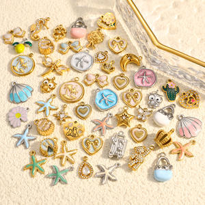 Dijes de Acero Inoxidable para Joyería DIY, Corazón, Estrella de Mar, Búho, Perro, Gato, Estilo Oceánico, Chapados en Oro, para Collares, Pulseras y Accesorios - Product Image 1