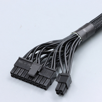 Cable de Alimentación para Placa Base ATX de 24 Pines, 10P+18P a 24 Pines, 600 mm, Compatible con Interfaz RM Serie X, Unidades de PSU Modulares