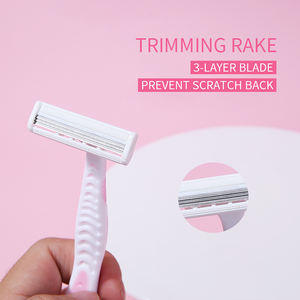 Rasoir de sécurité à trois couches avec poignée antidérapante Maiduola Private Label, 4 pièces, pour femmes et hommes, achat de rasoir de sécurité MDL006 - Product Image 4