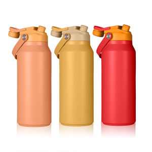 ขวดน้ำเก็บความร้อนสแตนเลส2-in-1ผนังสองชั้นพร้อมฝาปิดปากกว้างโรงเรียนกลางแจ้งทัวร์ขายส่ง - Product Image 1