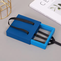 Boîte à bijoux flottante personnalisée avec tiroir en film PE, boîte cadeau en papier pour l'emballage de bagues, pièces de monnaie, pendentifs et pierres précieuses