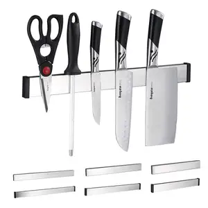 magnetic knife holder Kitchen Accessories Products No Punch Stainless Steel Magnetic Knife Rack Strip with Strong Magnetic Force