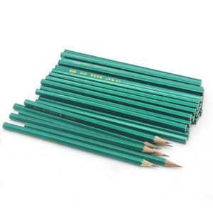 Lápices hexagonales verdes HB de 17.5 cm, lápices de madera para escribir, exámenes y dibujo para estudiantes - Product Image 1