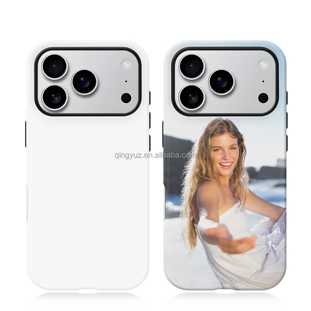 Hot Sell 3D Sublimation Heat Transfer Film Custom Design White Phone Case Camera Protector Shockproof for 17 Pro Max/16