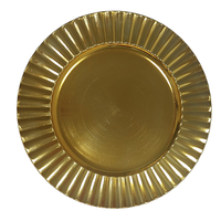 Assiettes de présentation en plastique PP de luxe durables, marque WOJU, motif personnalisé pour mariage, plat à poisson, pour la maison, les fêtes, les événements et les hôtels