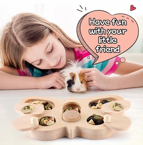 Tempat Makan Kelinci Kayu Berkualitas Tinggi Multifungsi, Tempat Makan <span class=keywords><strong>Hamster</strong></span> Kayu - Product Image 6