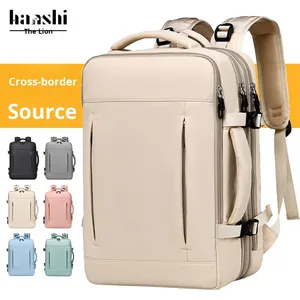Sac à dos pour ordinateur portable unisexe, tendance, grande capacité, en nylon imperméable et respirant, avec sangles à coussin d'air pour les voyages en plein air - Product Image 2
