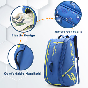 Zaino da Paddle di Grande Capacità in Materiale PU, Borsa Multifunzionale per Racchette da Tennis e Badminton, Tessuto Impermeabile Staccabile - Product Image 5