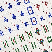 Jeu de Mahjong artisanal en acrylique de style occidental avec tuiles en acrylique et chiffres anglais, pour 4 joueurs, emballage en boîte d'aluminium, pour usage domestique
