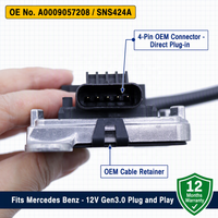 Capteur NOx A0009057208 SNS424A pour camion lourd Mercedes Benz, système SCR 12V Gen3, neuf, 100% testé