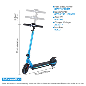 Monopattino Elettrico per Bambini e Adolescenti 8+, Altezza Regolabile, 180W 18km/h, in Lega di Alluminio, Personalizzabile - Product Image 2