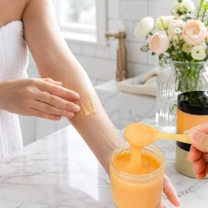<span class=keywords><strong>Exfoliante</strong></span> <span class=keywords><strong>de</strong></span> Azúcar con <span class=keywords><strong>Miel</strong></span>, Nuez <span class=keywords><strong>y</strong></span> Manteca <span class=keywords><strong>de</strong></span> Karité para Limpieza Profunda <span class=keywords><strong>y</strong></span> Uso Doméstico - Product Image 4