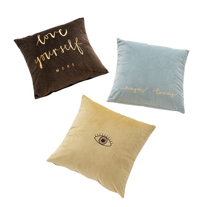 Европейский бархат мягкие декоративные квадратный Пледы Подушки Детские Чехлы для мангала 45X45 см вышитые