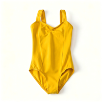 Justaucorps de ballet pour filles, de haute qualité, couleur unie, tissu confortable, bretelles larges, tenue d'entraînement de gymnastique pour enfants, combinaison de danse