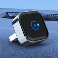 CP18 – Le best-seller transfrontalier : CarPlay et Android Auto 2-en-1 avec GPS intégré, installation facile, ajustement universel, filaire/sans fil, pour voiture