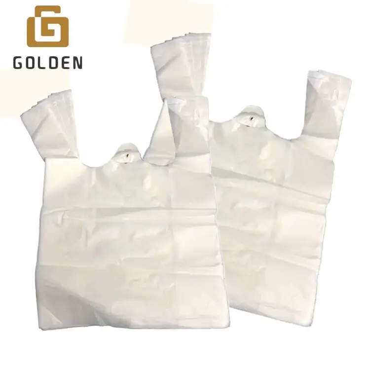 Giocattoli di amido di mais-biodegradabile bioplastica a buon mercato T-Shirt abbigliamento Big Bag Hdpe sacchetti della spesa in plastica per l'imballaggio