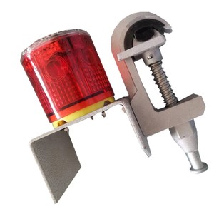 Feux de signalisation LED solaires Kl5094, cadre en aluminium rouge, IP65, pour la sécurité routière - Product Image 5