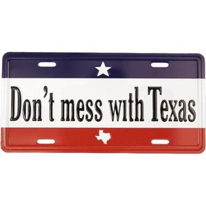 <span class=keywords><strong>Plaque</strong></span> d'<span class=keywords><strong>immatriculation</strong></span> personnalisée en aluminium <span class=keywords><strong>Texas</strong></span>, 6x12 pouces, cadeau, art automobile américain, décoration de voiture - Product Image 5