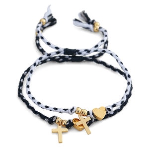 Go2boho 约定手链套装 情侣心形圣母玛利亚吊饰编织绳情人节礼物 - Product Image 5