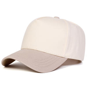 Casquette de baseball vierge 5 panneaux personnalisable multicolore pour un style sportif unisexe, en <span class=keywords><strong>tissu</strong></span> courant, avec logo personnalisé, ajustable, bicolore - Product Image 2