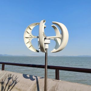 50W 12V 24V 48V 미니 풍력 터빈 바람 팬 수직 수평 축 터빈 발전기 키트 3/5/6 나일론 섬유 블레이드 - Product Image 5