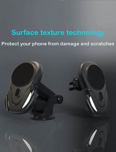 Cargador Inalámbrico Magnético para Auto de 15W, Soporte para Teléfono de Doble Uso para Rejilla de Ventilación, Compatible con Teléfonos IOS Serie 12/13 - Product Image 5