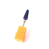 Broca Tornado púrpura de alta calidad, brocas para uñas, broca de carburo para taladro eléctrico para uñas, herramientas para decoración de uñas