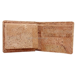 For Eco Friendly Short Open Cork <b>Wallet</b> with Polyester Lining Vegan <b>Waterproof</b> Unisex - Product Image 2
