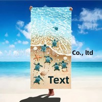 Cross-border New Arrivals 's Hottest Summer Beach Towels-Ocean Style Printed Pattern Quick-Drying Soft Skin-Friendly Beach