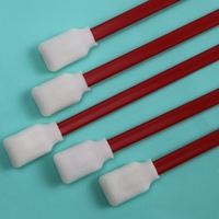 Éponge rectangulaire de haute qualité avec manche rouge en PP, tampon de nettoyage pour imprimante, applicateur en mousse, tampon de nettoyage automobile