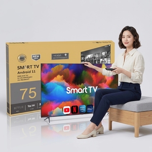 TV LED Smart 4K UHD da 75 Pollici con Android 11, WiFi, Bluetooth, Streaming per Camere d'Albergo - Product Image 3