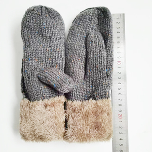 Gants chauds d'hiver de <span class=keywords><strong>haute</strong></span> qualité super bon marché Gants d'hiver pour femmes Mitaines tricotées pour filles Lady en stock - Product Image 6