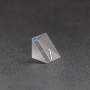 Kaca Kuarsa Optik Prisma Sudut Kanan K9 Bk7 Kristal Kuarsa Isosneles Sudut Kanan Segitiga Prisma