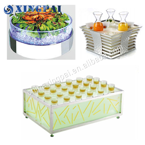 XINGPAI — service <span class=keywords><strong>de</strong></span> table en acrylique led, seau à glace, présentoir buffet, présentoir <span class=keywords><strong>de</strong></span> restauration pour restaurant, fruits <span class=keywords><strong>de</strong></span> <span class=keywords><strong>mer</strong></span> - Product Image 5