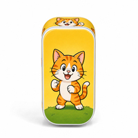 Étui à cartes rectangulaire en métal format poche JYB Factory – Boîte de rangement robuste pour cartes, idéale pour les voyages, emballage portable pour cartes de jeu
