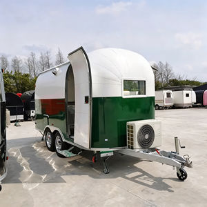 Nouvelle remorque alimentaire mobile carrée en aluminium personnalisée et camion pour la vente de bonbons et de chips - Product Image 1