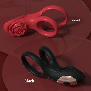 <span class=keywords><strong>Anneau</strong></span> vibrant double unisexe pour stimulation clitoridienne, masturbateur adulte étanche IPX7, 600g - Product Image 1