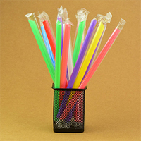Pailles à boire compostables en plastique d'eco de paille jetable colorée biodégradable de PLA/PP
