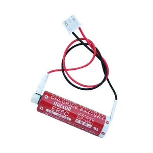 Maxell baterai Lithium utama ER6C 3.6V AA 1800mAh cocok untuk Mitsubishi PLC server FX2N/1N F2-40BL