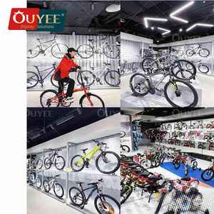 Mueble de Exhibición de Cascos para Montar en la Pared, Diseño Interior de Sala de Exhibición de Bicicletas, Tienda de Ciclismo con Soporte de Piso - Product Image 2
