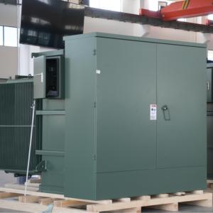 Transformateur élévateur 2500 kVA pour centrale photovoltaïque, 34,5 kV 600 V, à montage sur socle, rempli de <span class=keywords><strong>fluide</strong></span> FR3, refroidissement KNAN, haute efficacité - Product Image 1