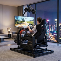 Simulateur de course à mouvement complet en gros, cockpit professionnel en aluminium pour usage domestique ou commercial en arcade