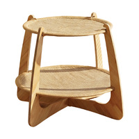 Meilleures ventes : Lit-hamac pour chat en bois et sisal, amovible, facile à nettoyer, toutes saisons, pour chats d'intérieur