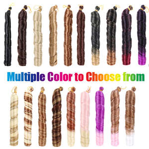 Trenzas de Ganchillo en Espiral Francesas Sueltas de 22 Pulgadas, Sintéticas, Preestiradas, de Doble Trama, Fáciles de Instalar, Textura Suave - Product Image 5