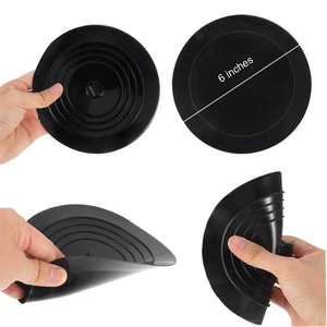Tapón de silicona grande de 15 cm para bañera, a prueba de fugas, cubierta de desagüe, tapón plano para pelo, accesorios de baño al por mayor - Product Image 5