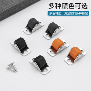 Silent Directional Wheels 0.5 Inch Steel Plate Mount Polyurethane For Furniture Drawers And Kickboard - Product Image 4