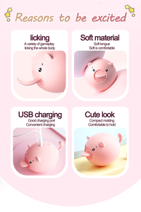 Sevimli Mini domuz dil yalama oyuncaklar kadın klitoral nipeller <span class=keywords><strong>Anal</strong></span> stimülasyon vibratörler kadın mastürbasyon seks çiftler için oyuncaklar - Product Image 4