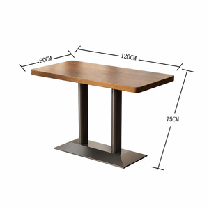 Ensemble table et banquette de café en vert <span class=keywords><strong>bambou</strong></span>, banquette cannelée, chaise à dossier arqué, table à plateau pour salon de réception et galerie supérieure - Product Image 5