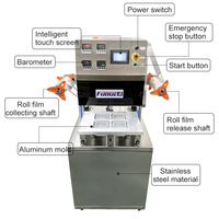 Machine d'emballage à atmosphère modifiée pour gâteau de lune Machine à sceller les aliments soufflé Scellant automatique à l'azote pour pâtisserie