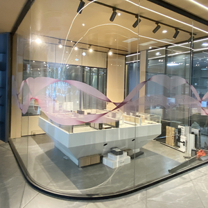 Vách ngăn kính đơn kính cho gia đình hoặc văn phòng Vách ngăn phòng thanh lịch với thiết kế thời trang - Product Image 3